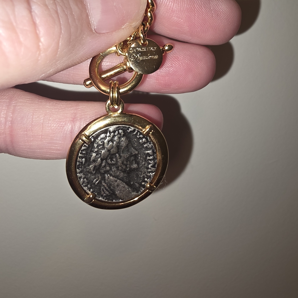 Double Sided Roman Emperor Coin Necklace
